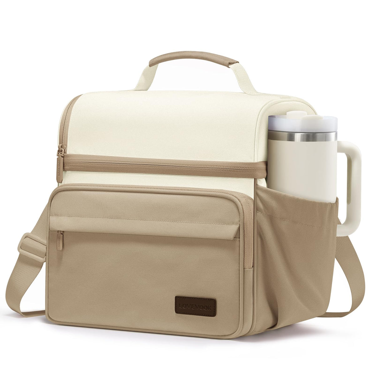 LOVEVOOK Lunch Bag for Men Women, Large Insulated Lunch Box Cooler Lunbox