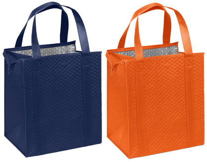 Mediz Hannah Direct Large Capacity Heavy Duty Insulated Smart Shopping Bag - Strong Reusable Grocery Tote 2 Pack