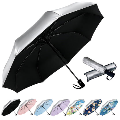 SIEPASA Windproof Travel Compact Umbrella-Automatic Umbrellas for Rain-Compact Folding Umbrella, Travel Umbrella Compact, Small Portable Windproof Umbrellas for Men Women Teenage. (Purple)