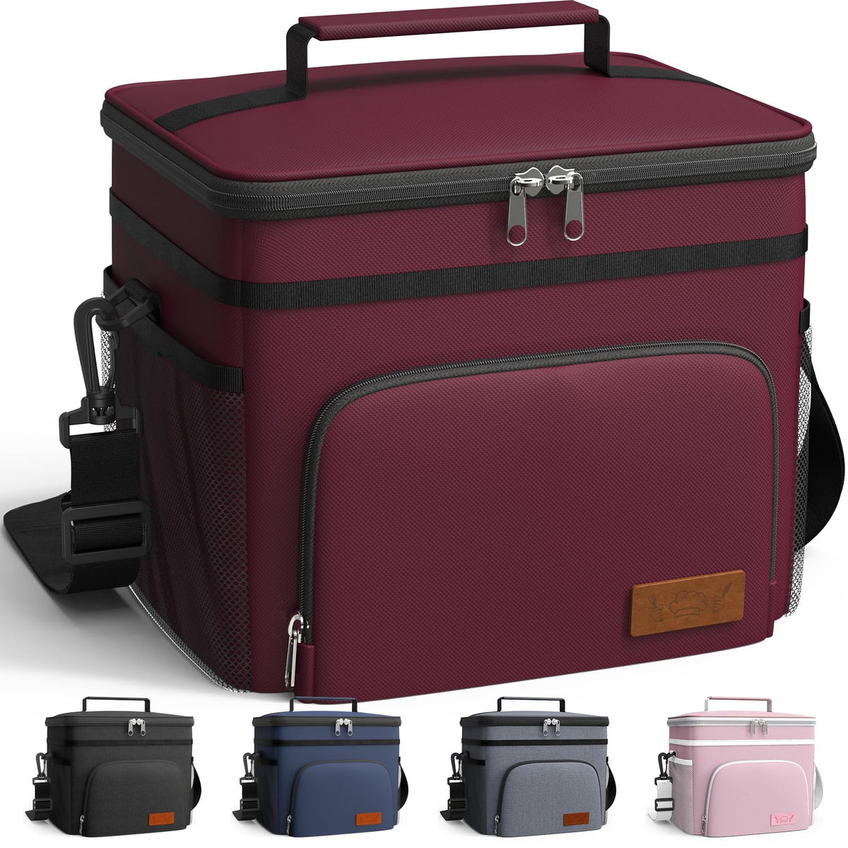 HOTOR Insulated Lunch Box Men Women Leak-Proof Cooler Lunch Bag 9L