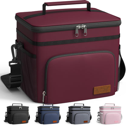 HOTOR Insulated Lunch Box Men Women Leak-Proof Cooler Lunch Bag 9L