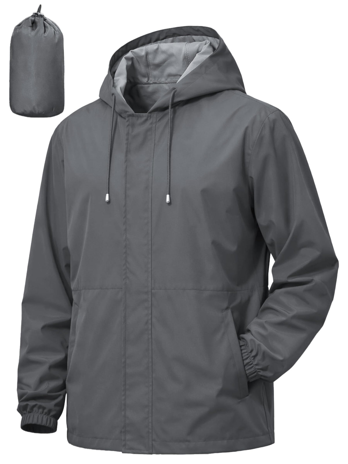 UIQUR Mens Waterproof Cycling Jacket Lightweight Packable Rain Jacket