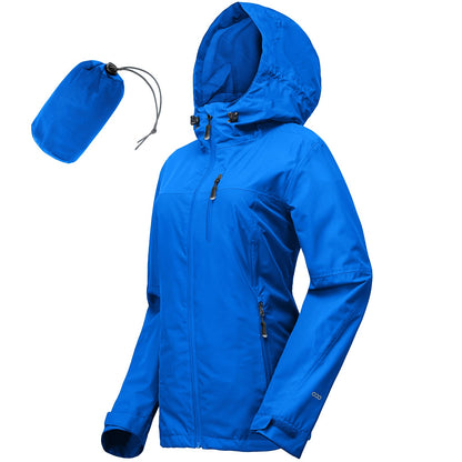 33,000ft Packable Rain Jacket for Women Waterproof Raincoats with Hood