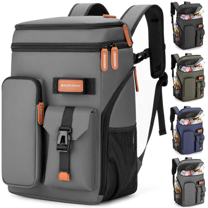 Bagparkk 33/45 Cans Leakproof Insulated Cooler Backpack with Double Deck