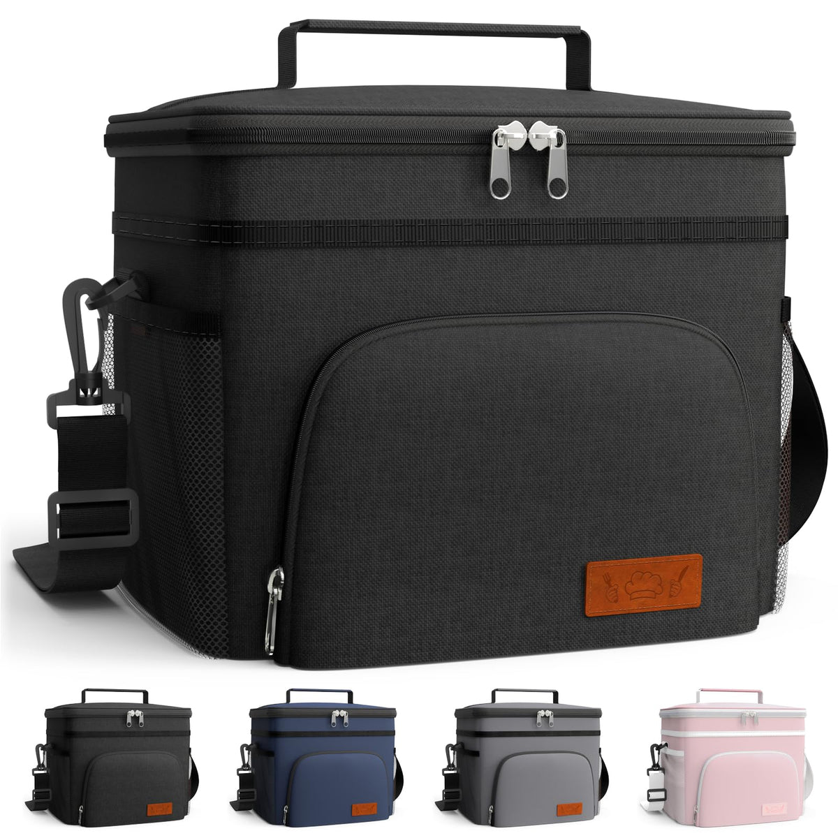 HOTOR Insulated Lunch Box Men Women Leak-Proof Cooler Lunch Bag 9L