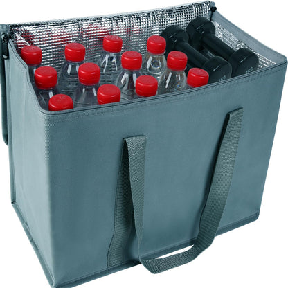 musbus 2-Pack XL-Large Insulated Grocery Shopping Bags, Red, Reusable bag