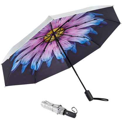 G4Free UPF 50+ UV Protection Travel Umbrella 42/46 Inch Auto Open Close