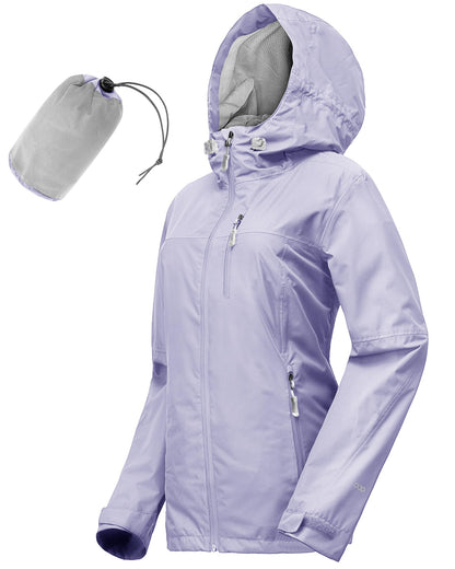 33,000ft Packable Rain Jacket for Women Waterproof Raincoats with Hood