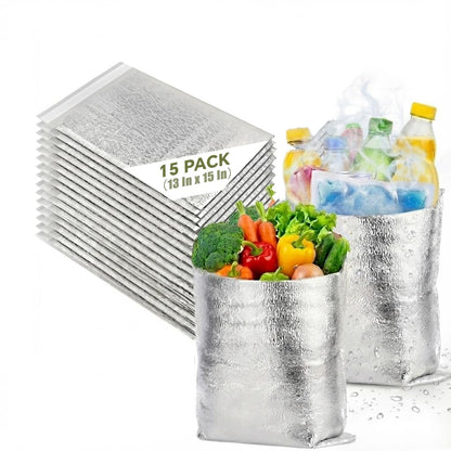 Smilco 20-Pack Insulated Shipping Bags, 11 x 15-Inch Thermal Liners