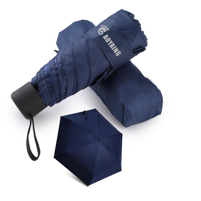 GAOYAING Small Mini Umbrella with Case Light Compact Design Perfect for Travel Lightweight Portable Parasol Outdoor Sun&Rain Umbrellas 34 Inches