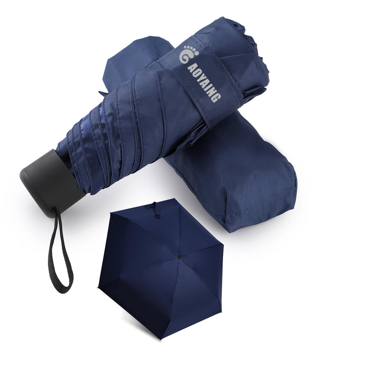 GAOYAING Compact Travel Umbrella with Case Sun&Rain Lightweight Small and Compact Suit for Pocket 34 Inches