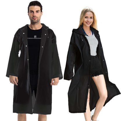 COOY Rain Ponchos for Adults, （2 Pack） EVA Rain Jacket Women Men Rain Coat