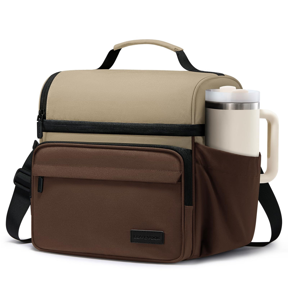 LOVEVOOK Lunch Bag for Men Women, Large Insulated Lunch Box Cooler Lunbox