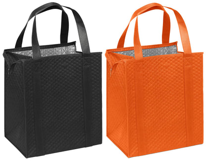 Mediz Hannah Direct Large Capacity Heavy Duty Insulated Smart Shopping Bag - Strong Reusable Grocery Tote 2 Pack