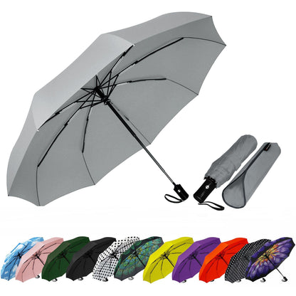 SIEPASA Windproof Travel Compact Umbrella-Automatic Umbrellas for Rain-Compact Folding Umbrella, Travel Umbrella Compact, Small Portable Windproof Umbrellas for Men Women Teenage. (Purple)