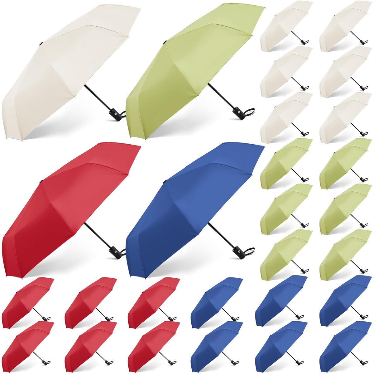 Amylove Windproof Travel Umbrellas Bulk Auto Open