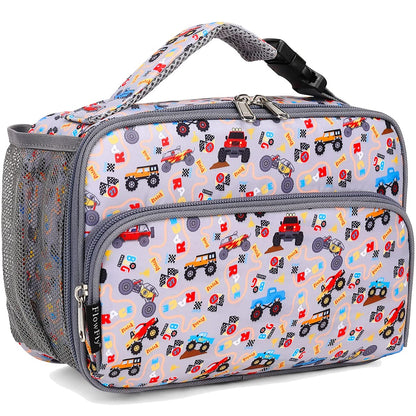FlowFly Kids Lunch box Insulated Soft Bag Mini Cooler Back to School Thermal Meal Tote Kit for Girls, Boys, Astronaut