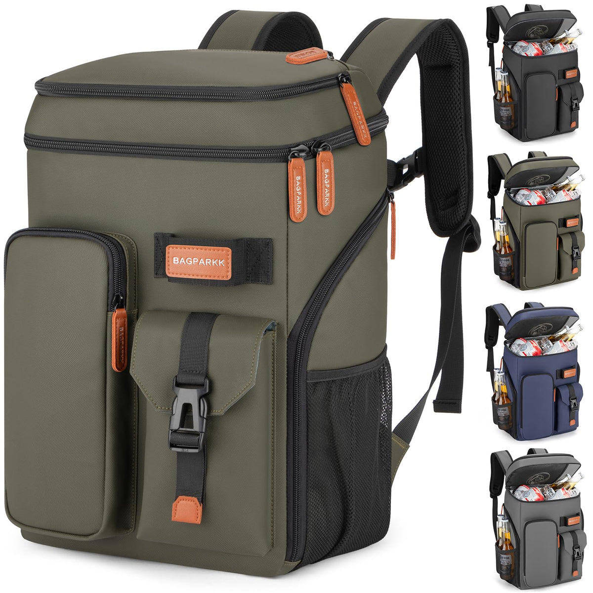 Bagparkk 33/45 Cans Leakproof Insulated Cooler Backpack with Double Deck