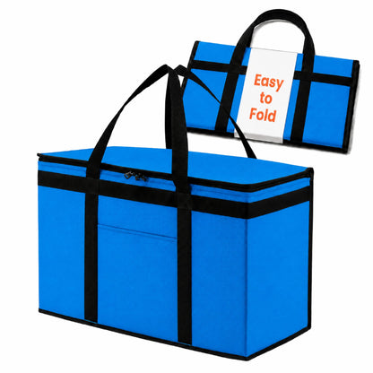 NZ home Insulated Food Bag, Portable Cooler Tote (3XL, Black, 1 Pack)
