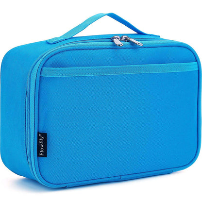 FlowFly Kids Lunch box Insulated Soft Bag Mini Cooler Back to School Thermal Meal Tote Kit for Girls, Boys, Astronaut