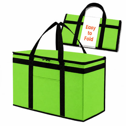 NZ home Insulated Food Bag, Portable Cooler Tote (3XL, Black, 1 Pack)