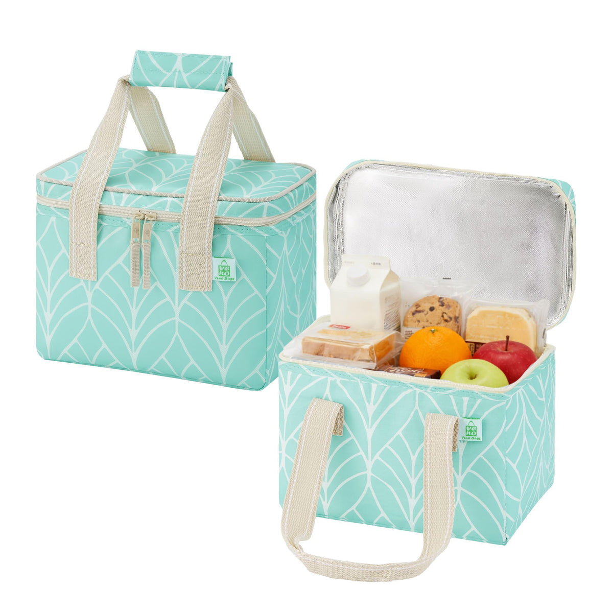 VENO 3 Pack Insulated Cooler Reusable Grocery Shopping Bag Food Delivery