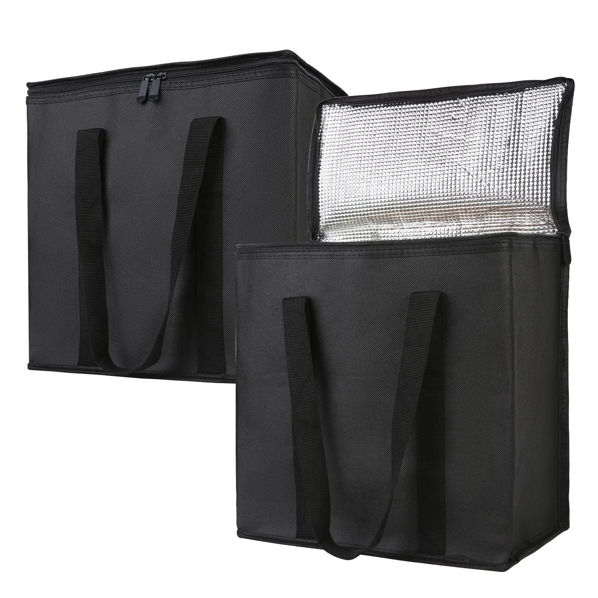 Bodaon 1-Pack Insulated Reusable Grocery Shopping Bags, X-Large, Black