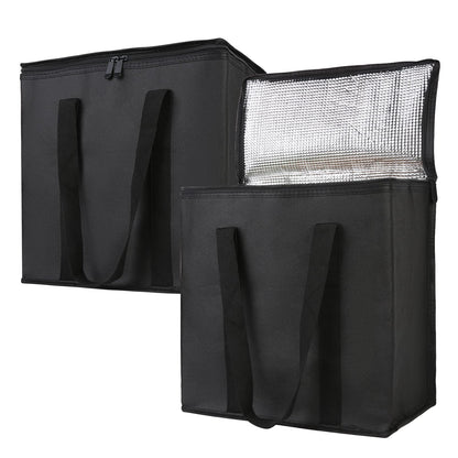 Bodaon 1-Pack Insulated Reusable Grocery Shopping Bags, X-Large, Black