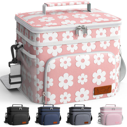 HOTOR Insulated Lunch Box Men Women Leak-Proof Cooler Lunch Bag 9L