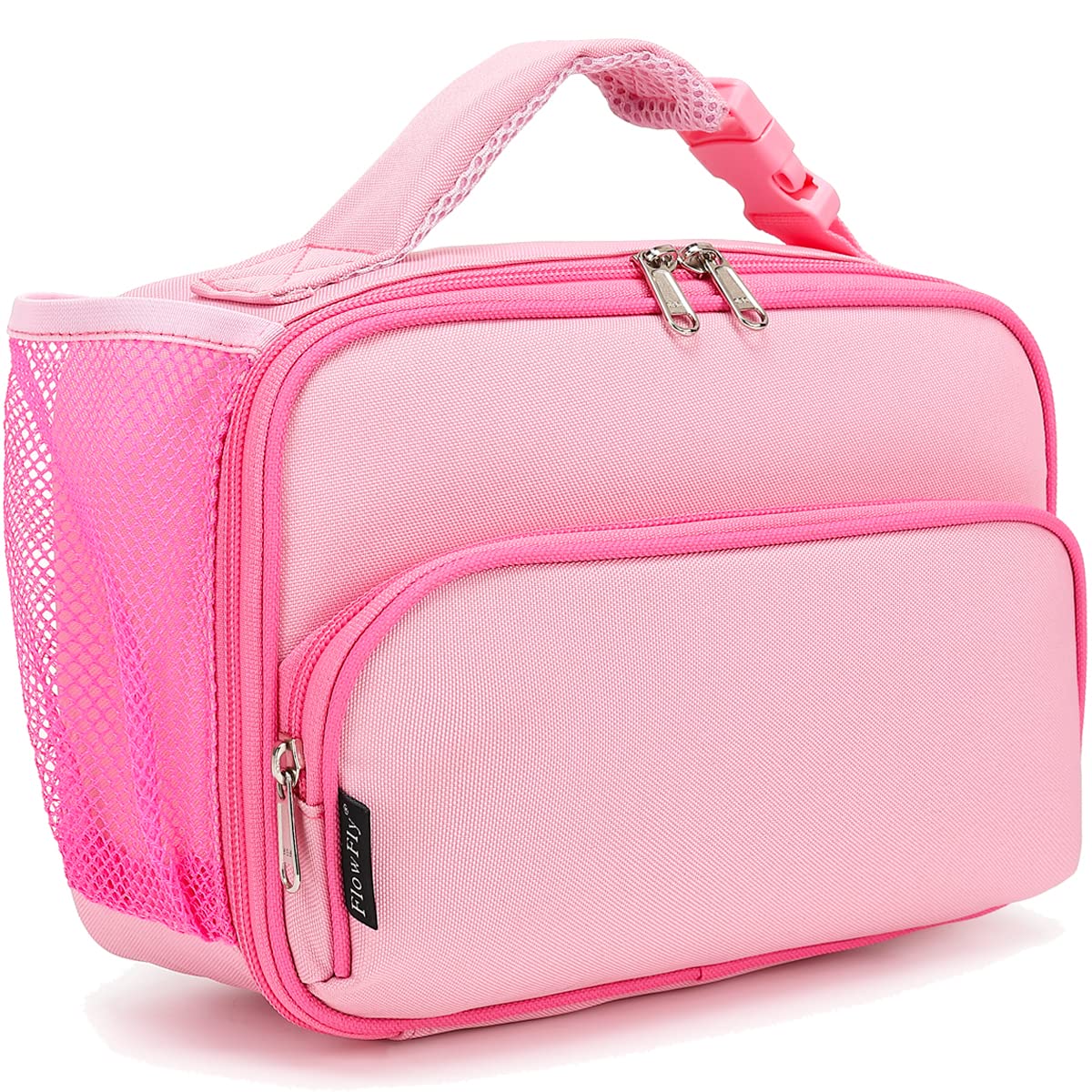 FlowFly Kids Lunch box Insulated Soft Bag Mini Cooler Back to School Thermal Meal Tote Kit for Girls, Boys, Astronaut