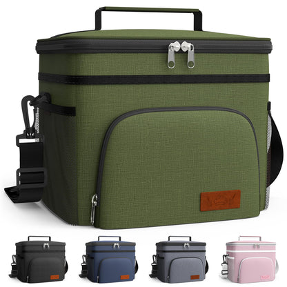 HOTOR Insulated Lunch Box Men Women Leak-Proof Cooler Lunch Bag 9L