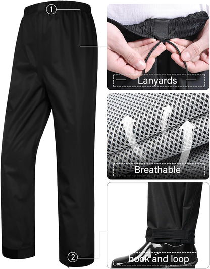 iCreek Rain Suit Waterproof Hi Vis Raincoat Reflective Rain Gear Unisex
