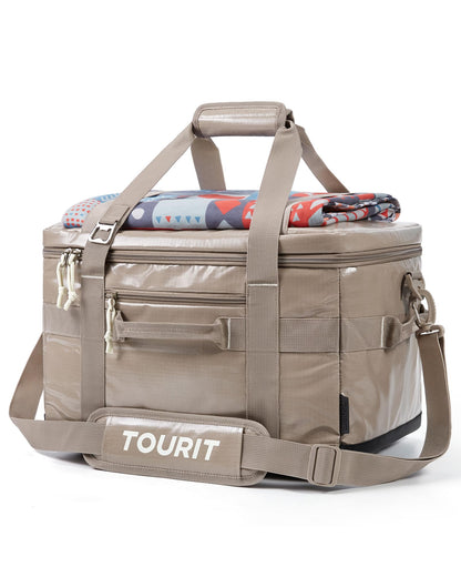 TOURIT Soft Sided Cooler Bag 30/48/60Can, Collapsible & Leakproof Ice Chest