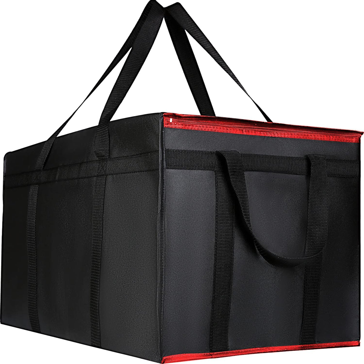 musbus 2-Pack XL-Large Insulated Grocery Shopping Bags, Red, Reusable bag