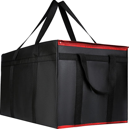 musbus 2-Pack XL-Large Insulated Grocery Shopping Bags, Red, Reusable bag