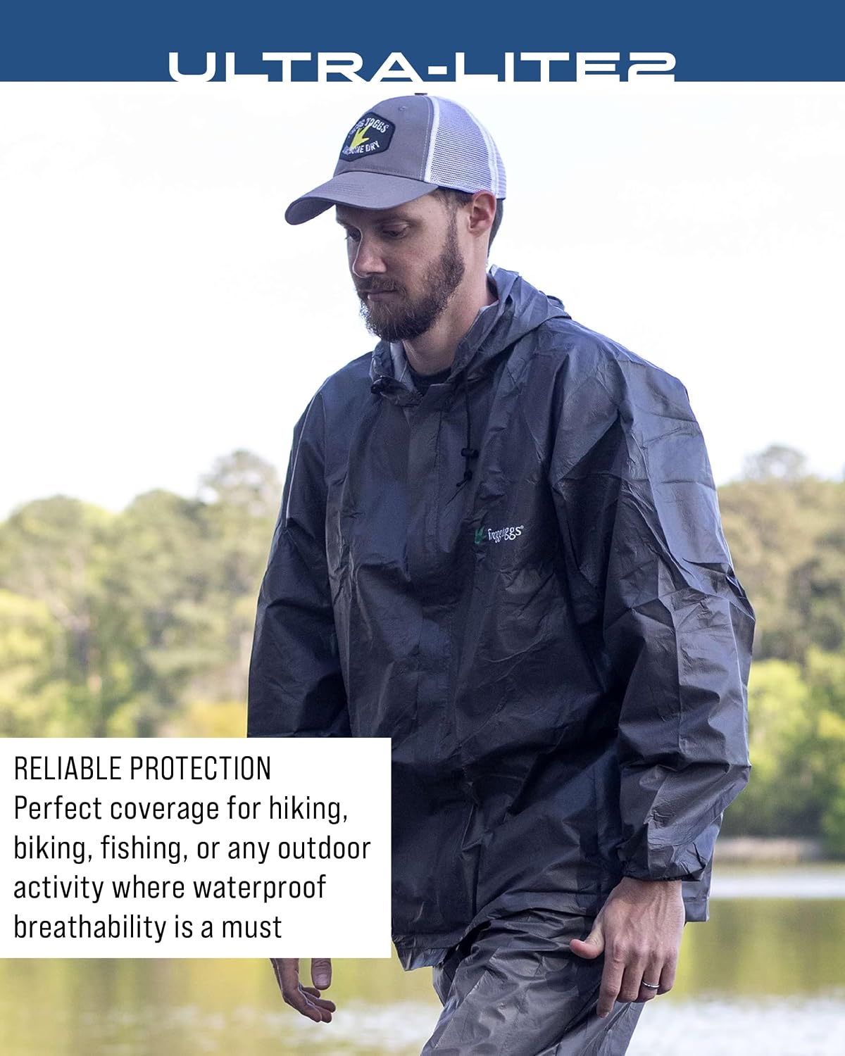 FROGG TOGGS Men’s Ultra-Lite2 Rain Suit, Waterproof Raincoat and Pant Set