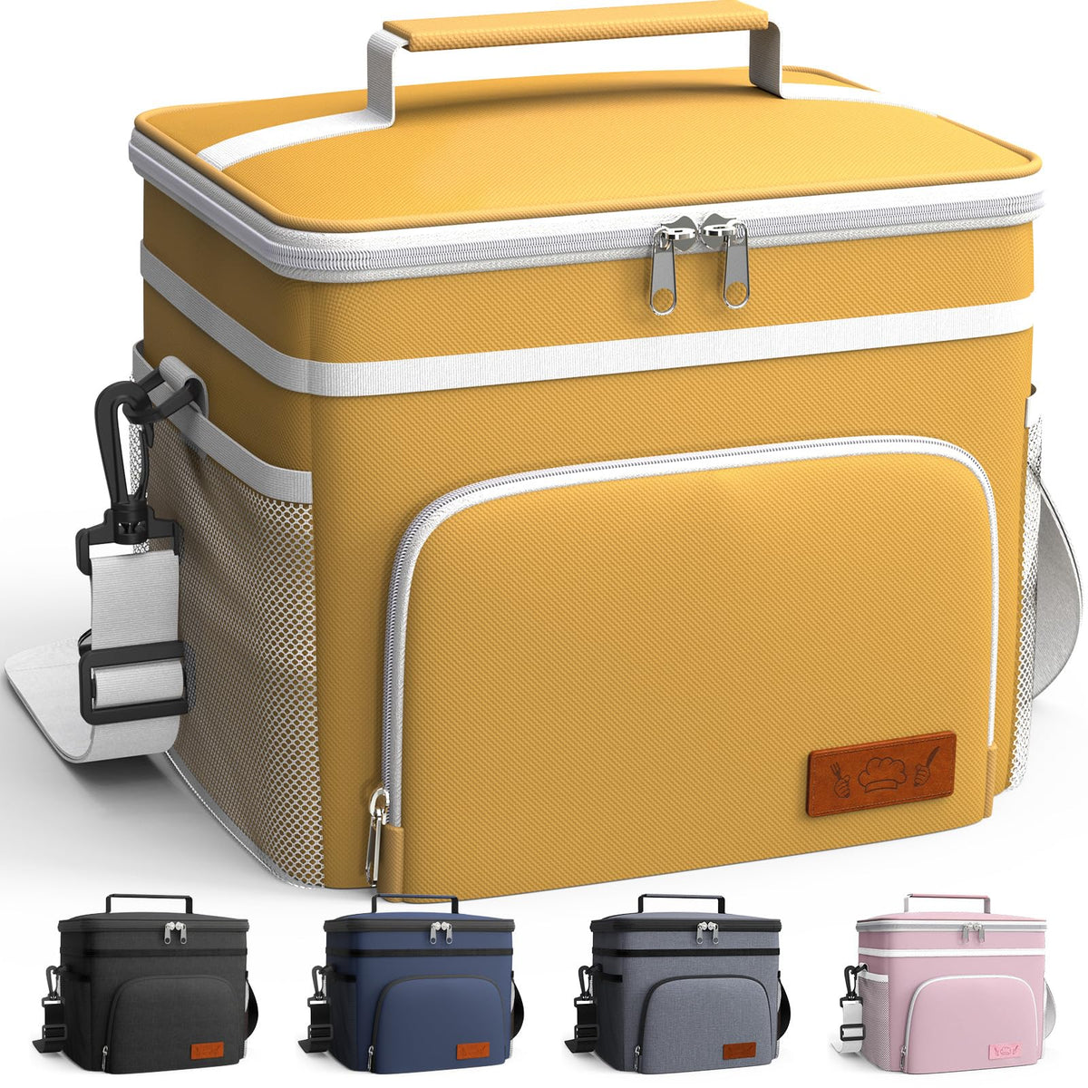 HOTOR Insulated Lunch Box Men Women Leak-Proof Cooler Lunch Bag 9L
