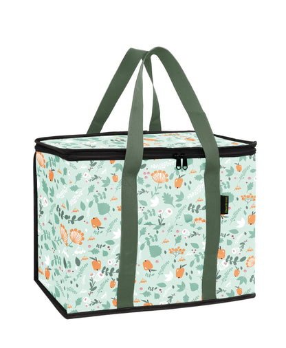 BeeGreen Cooler Bag Soft Insulated Tote for Beach Travel Grocery Shopping Lunch Portable Large Ice Coolers with Handle Hard Freezer Bags with Zippered Top Foldable Leakproof Delivery Totes Moss
