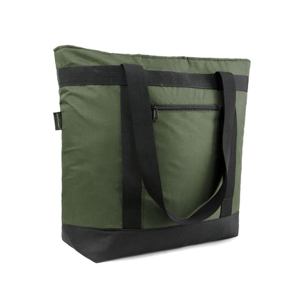 BeeGreen Cooler Bag Soft Insulated Tote for Beach Travel Grocery Shopping Lunch Portable Large Ice Coolers with Handle Hard Freezer Bags with Zippered Top Foldable Leakproof Delivery Totes Moss