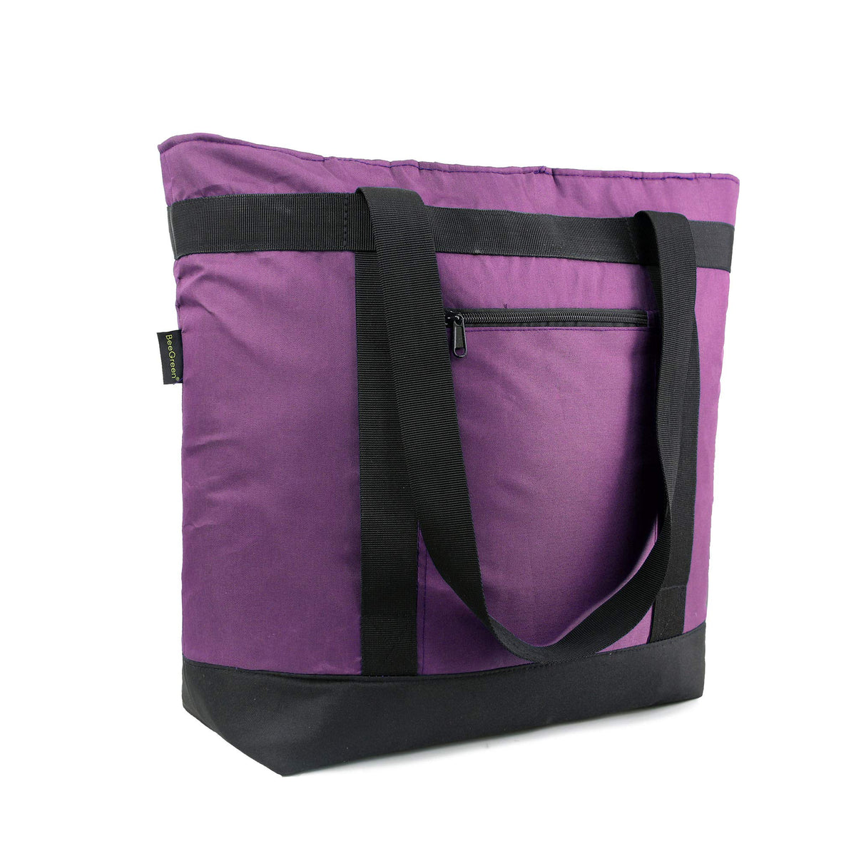 BeeGreen Cooler Bag Soft Insulated Tote for Beach Travel Grocery Shopping Lunch Portable Large Ice Coolers with Handle Hard Freezer Bags with Zippered Top Foldable Leakproof Delivery Totes Navy