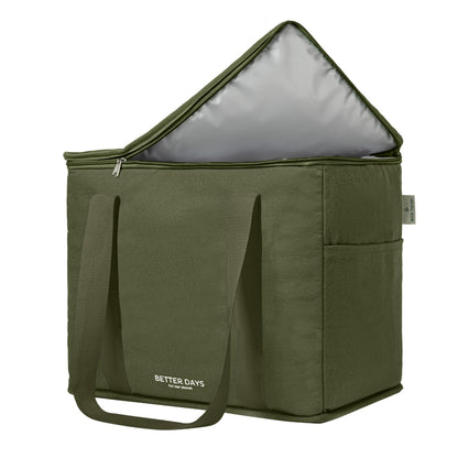 Nook Theory Reusable Insulated Grocery Bag - Leak Proof, X Large Cooler Bag