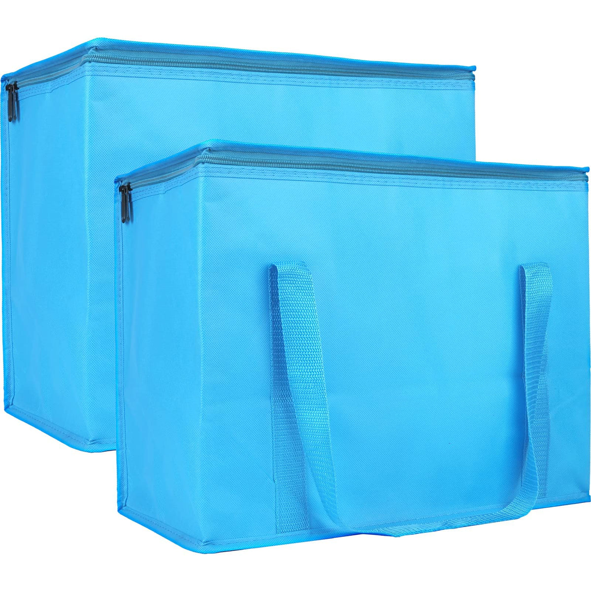 Bodaon 2-Pack Insulated Reusable Grocery Shopping Bags, X-Large, Black
