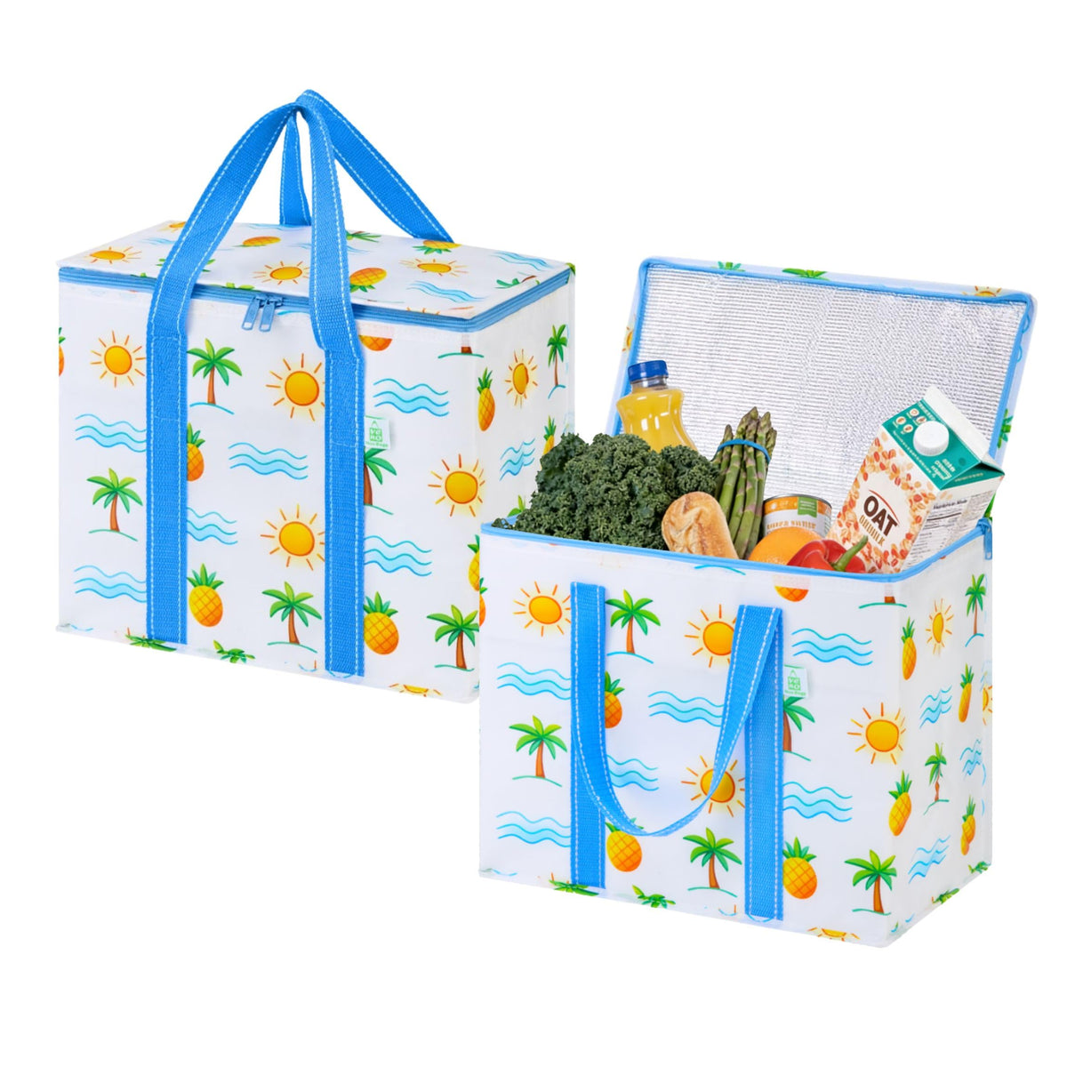 VENO 3 Pack Insulated Cooler Reusable Grocery Shopping Bag Food Delivery
