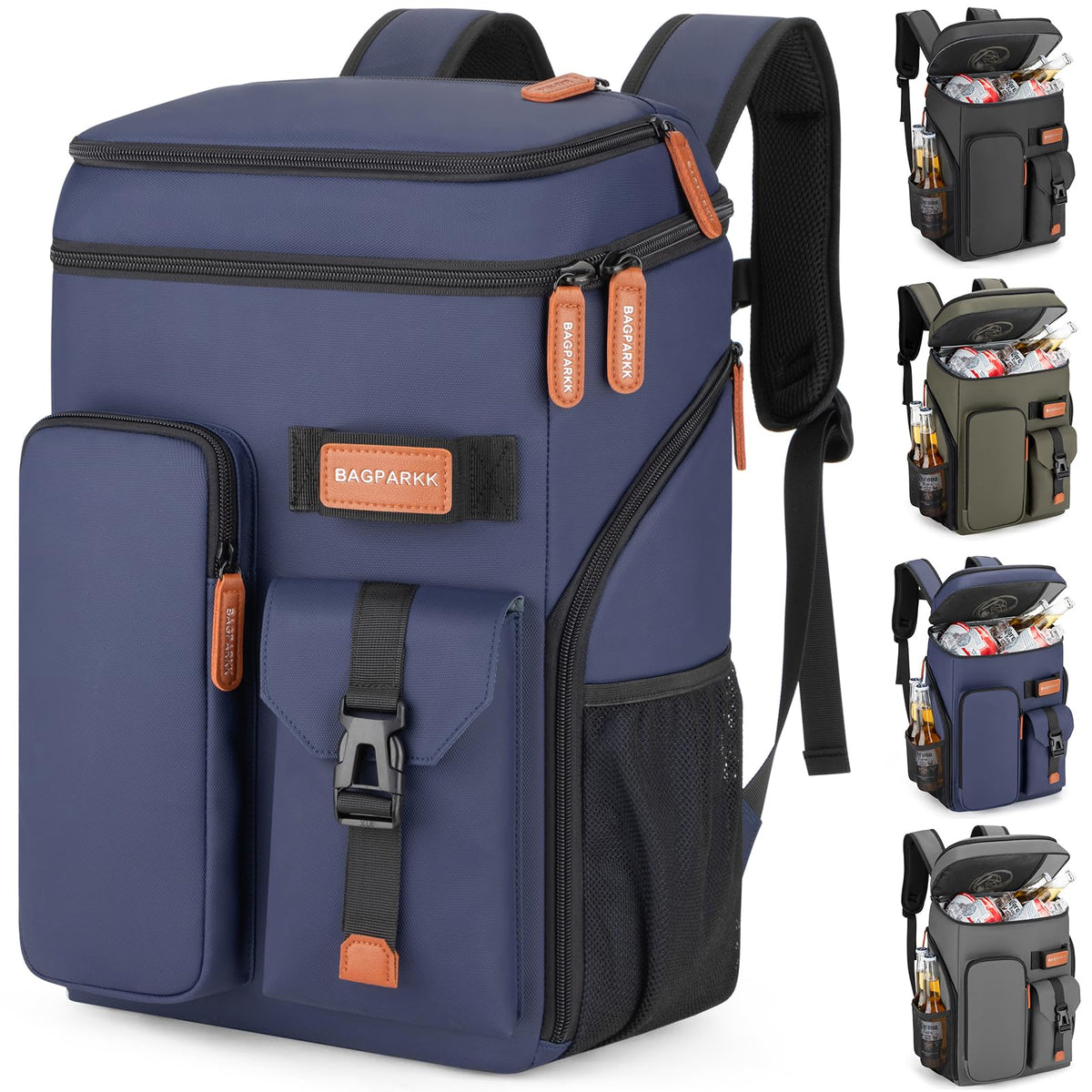 Bagparkk 33/45 Cans Leakproof Insulated Cooler Backpack with Double Deck