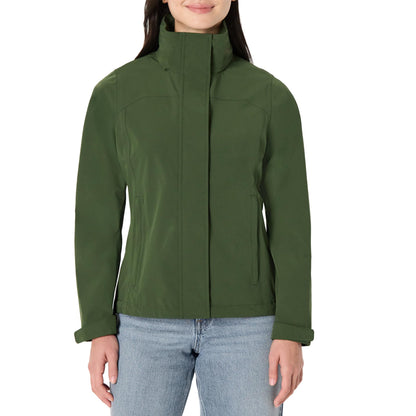 Amazon Essentials Women's Regular-Fit Lightweight Waterproof Long Hooded Rain Jacket