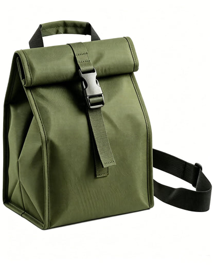 ZM-YOUTOO Insulated Foldable Lunch Bag- Lightweight Portable with Adjustable Shoulder Strap Lunch Box for Men, Women, Office, Work, Picnic, Hiking and Beach