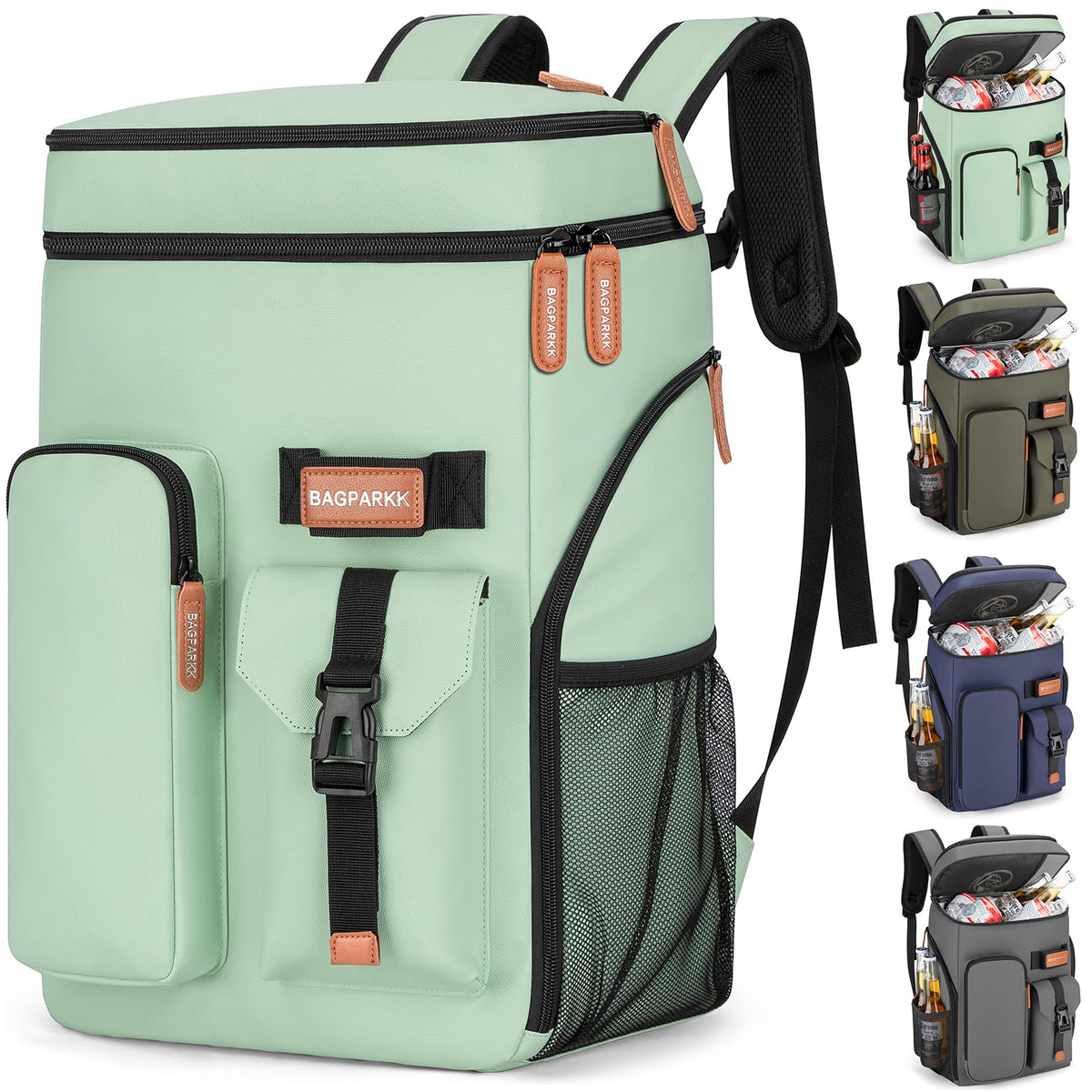 Bagparkk 33/45 Cans Leakproof Insulated Cooler Backpack with Double Deck