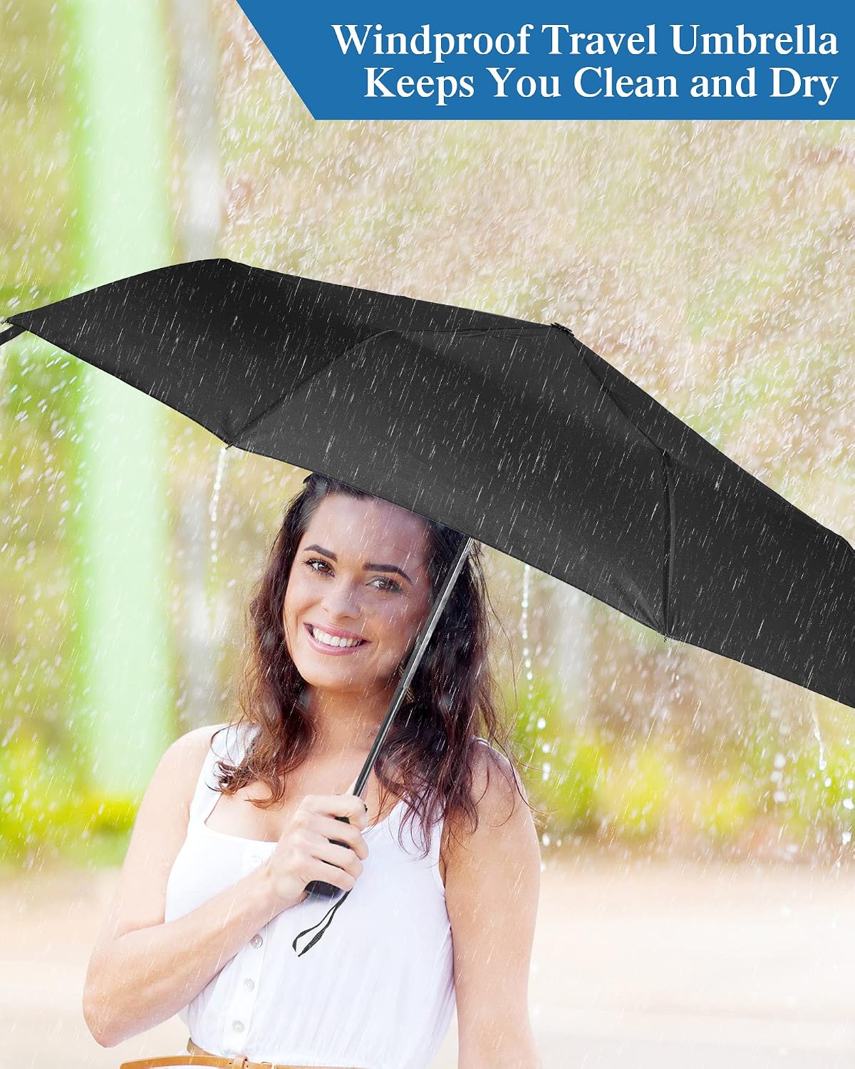 Yahenda 4 Pack Automatic Folding Umbrellas Travel Compact