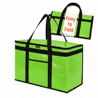 NZ home Insulated Food Bag, Portable Cooler Tote (3XL, Black, 1 Pack)