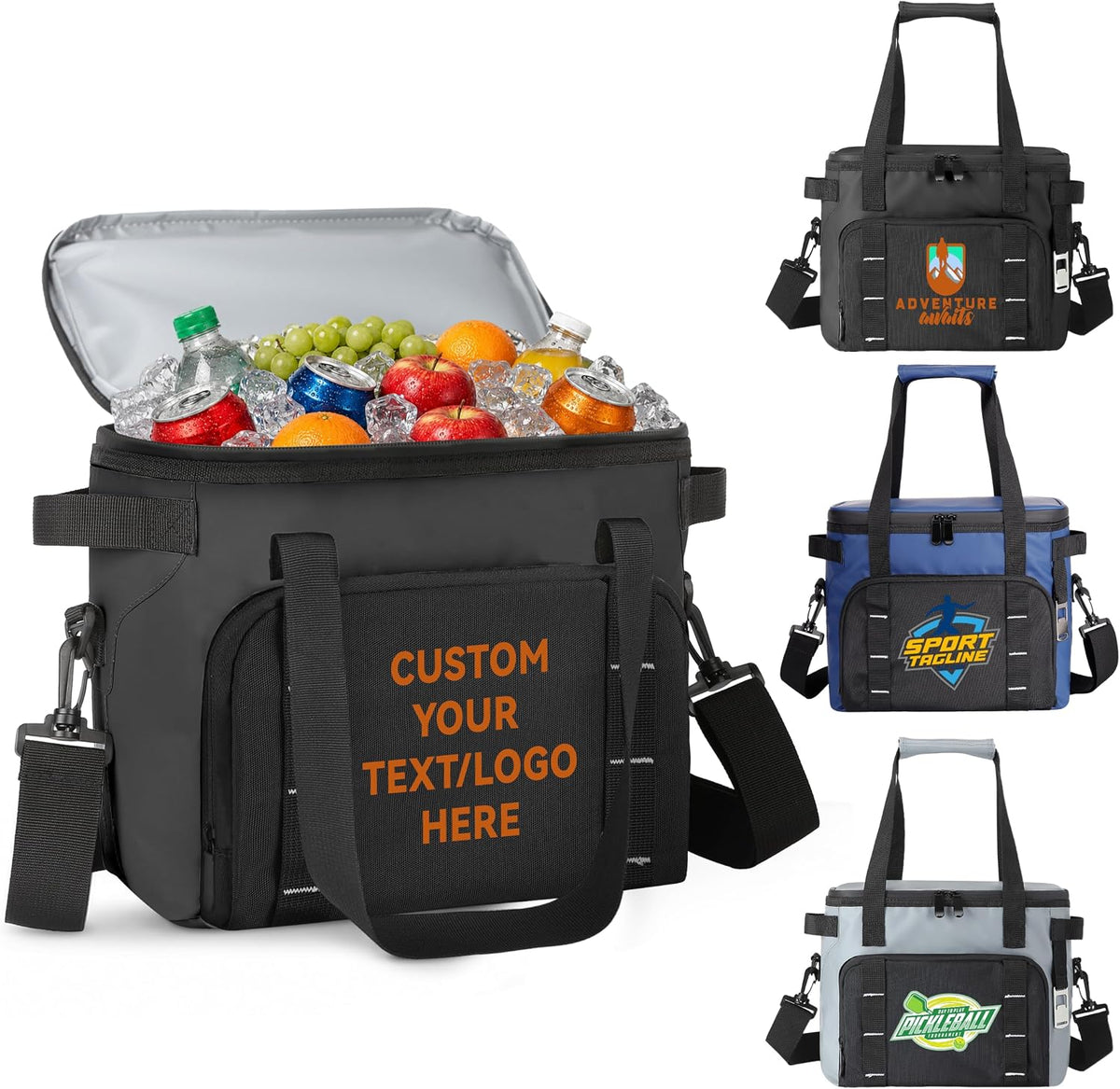 Airlex Custom Cooler Bag with Logo, 16-Can Insulated Soft Cooler